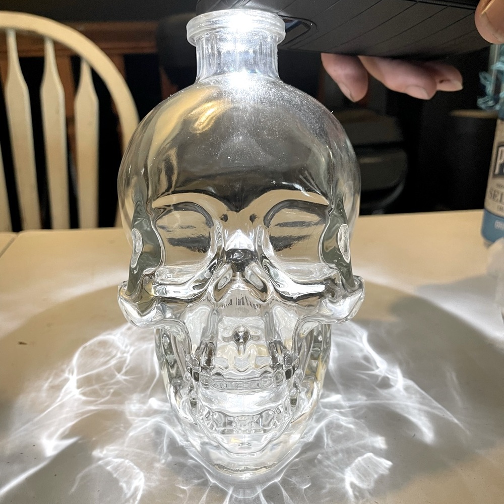 Crystal head Vodka Empty Glass Skull